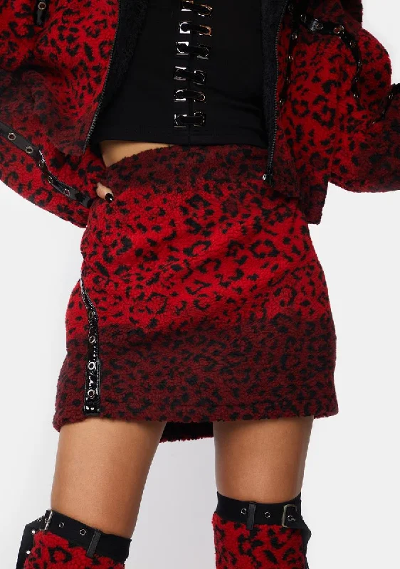 Women's Night-Out Clothes Flash Sale Fever Punk Hot Girls Leopard Mini Skirt