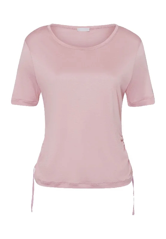 Women's Trendy Clothes Latest Trends Lou Flowy Top With Side Ruching | Pale Pink 78985-1387