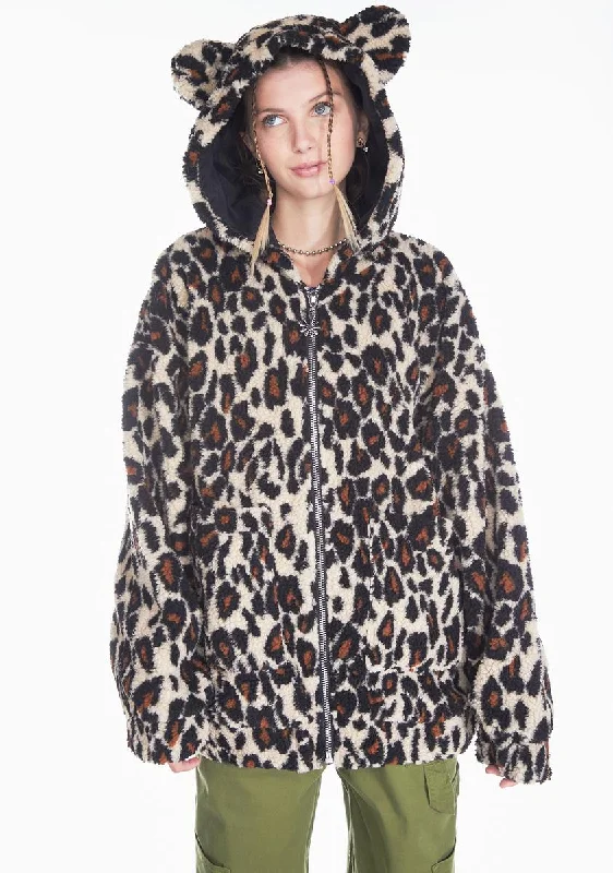 Women's Travel Outfit Set Inspired By You, Designed For You It's A Fuzzy Story Hooded Jacket