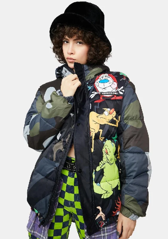 Women's Outerwear Attire Stupidly Low Prices X Nickelodeon Mid Weight Puffer Jacket