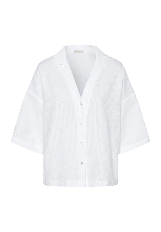 Women's Clothes Limited-Time Offer Urban Casuals Notch Collar Shirt | Chalk Stripe 78708-2371