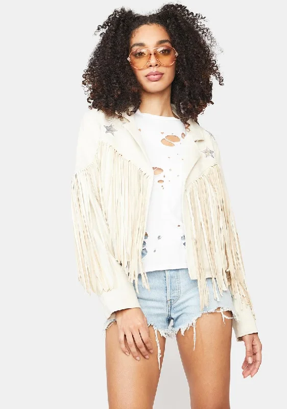 Women's High-Fashion Attire The Latest Fashion Trends See Something Better Fringe Jacket