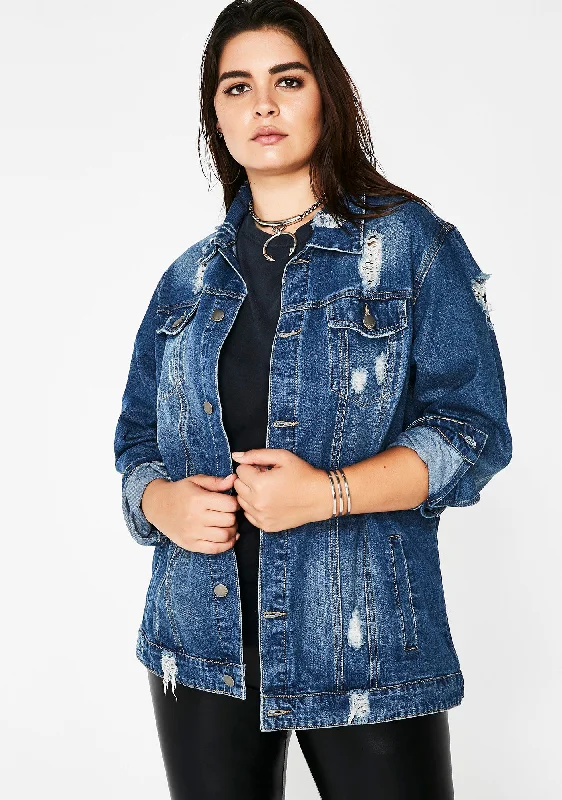 Formal Clothing For Women Sophisticated Fashion Off To The Races Denim Jacket