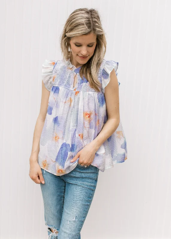 Casual Clothing For Women Save Big Lavender Watercolor Top