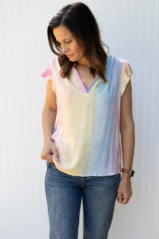 Women's Elegant Garments Don't Miss Out Summer Ombre Top