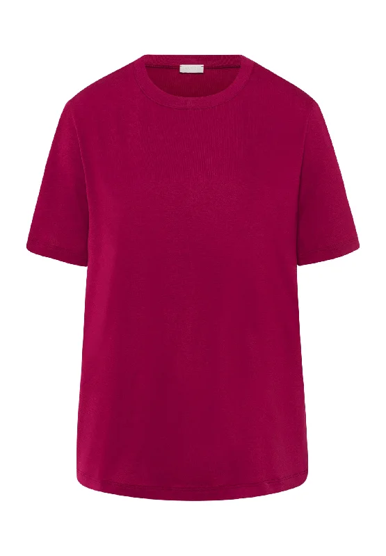 Women's Seasonal Apparel Chic & Cozy Collection Natural Shirt Organic Cotton Top | Intense Garnet 78662-2406