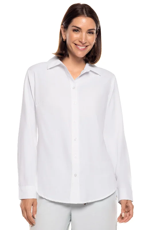 Women's Holiday Clothes Casual Chic Women's Rhodes Shirt | White