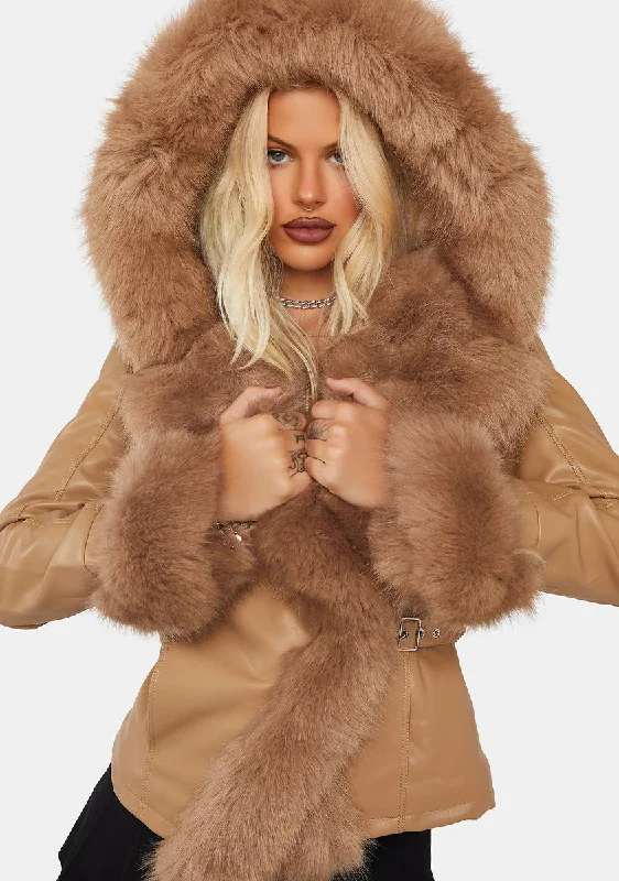 Timeless Women's Clothes Chic & Modern Sales Nabina Faux Fur Jacket