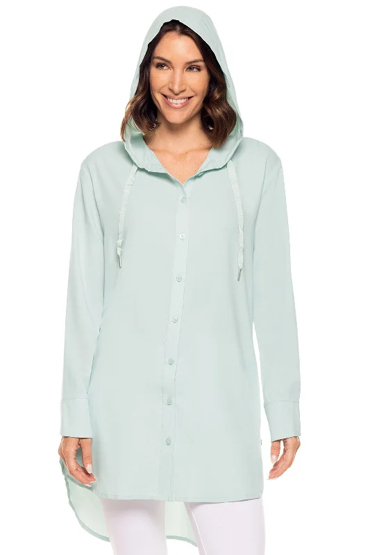 Women's Formal Apparel Get The Latest Trends Women's Palma Aire Beach Shirt | Misty Aqua