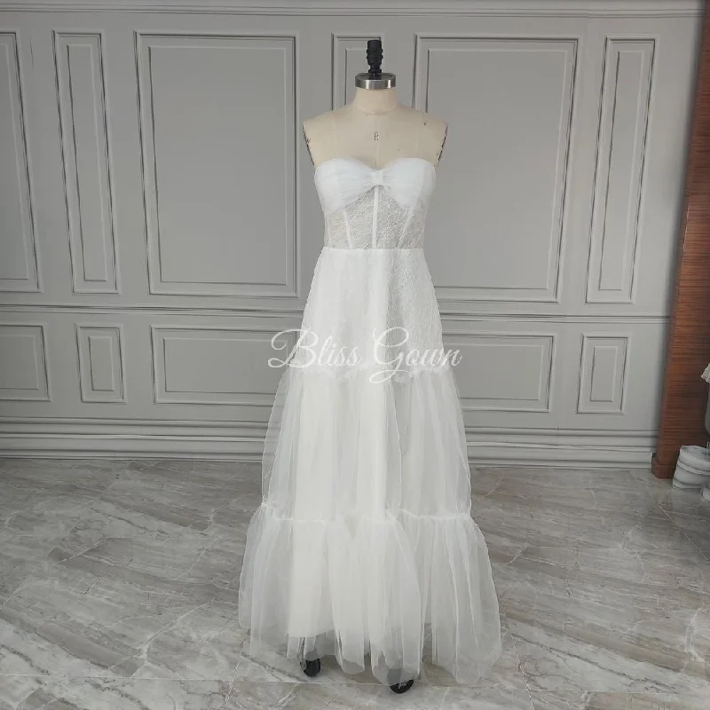 Women's High-Fashion Clothes Evening Elegance Strapless Enchantment Bridal Gown