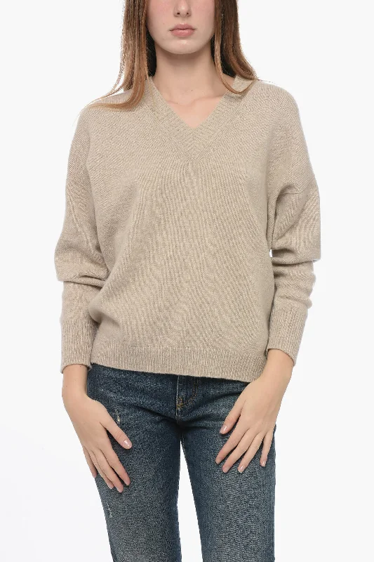 Charming Women's Clothes For Special Events Browse Our Top Products Arovescio Virgin Wool and Cashmere V-Neck Sweater