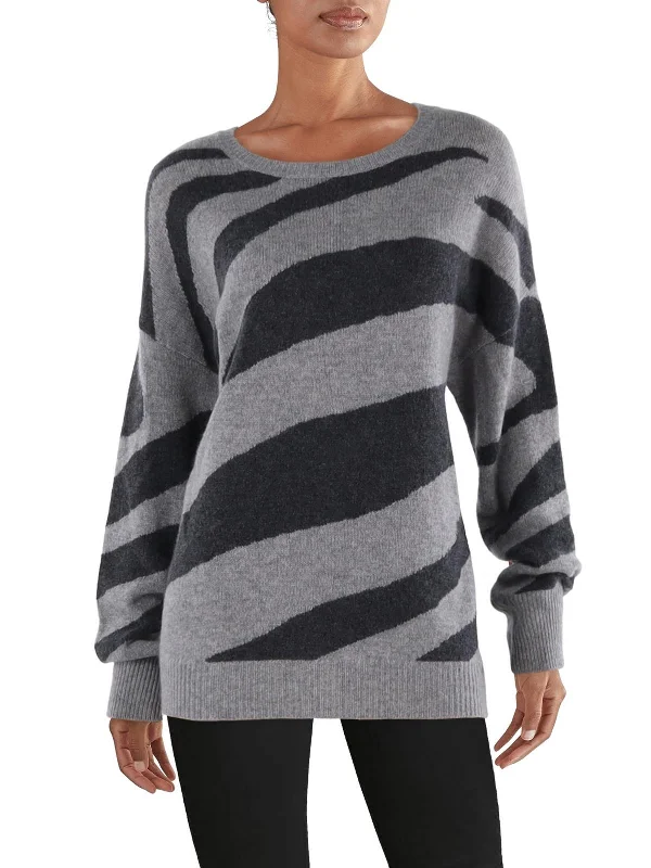 Women's Resort Attire Classic Chic Deals Womens Cashmere Striped Pullover Sweater