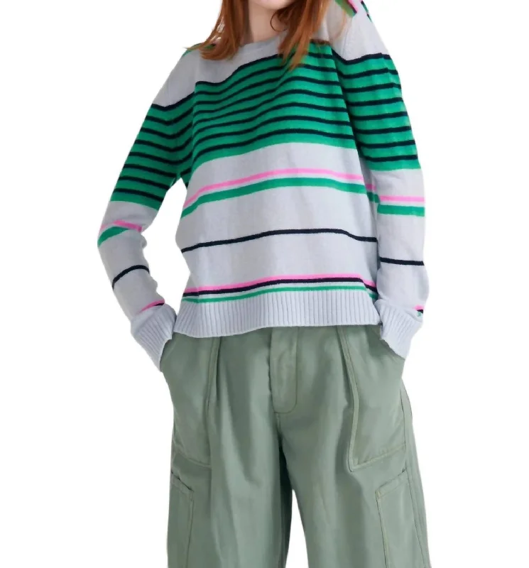 Women's Casual Wear Clothing Shop The Hottest Deals Stripe Sweater In Green