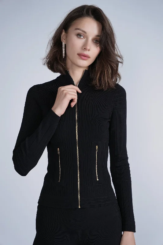 Classic Women's Apparel Flash Sale Now Timeless Zipper Cardigan