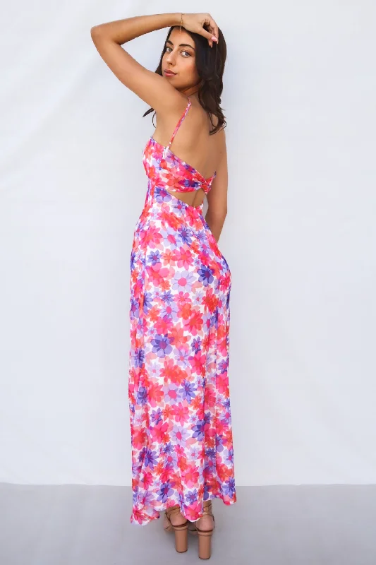 Women's Outerwear Garments New Styles Just In Nova Maxi Dress - Pink Floral