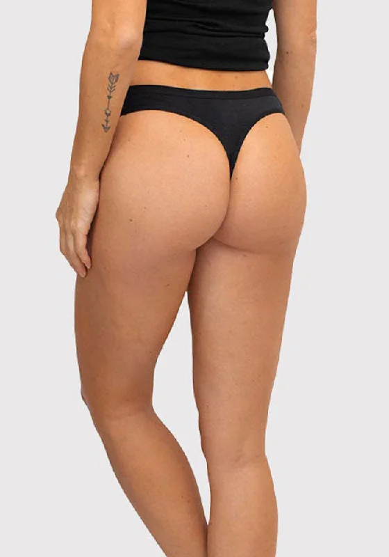 Stylish And Comfortable Clothing For Women Discover Now Kylie Thong Underwear - Black