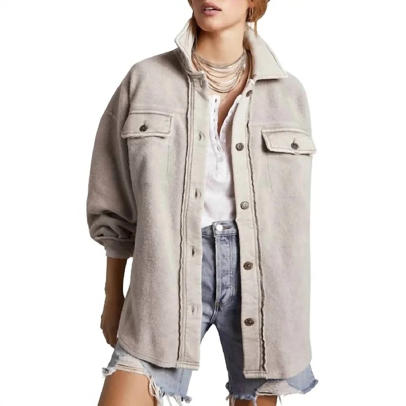 Flash Sale On Trendy Outfits – Don't Miss Out Women's Ruby Jacket In Stone, Grey, Off White