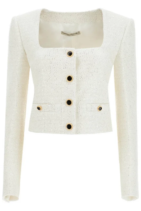 Shop Trendy And Timeless Outfits At Special Prices ALESSANDRA RICH tweed jacket with sequins embell