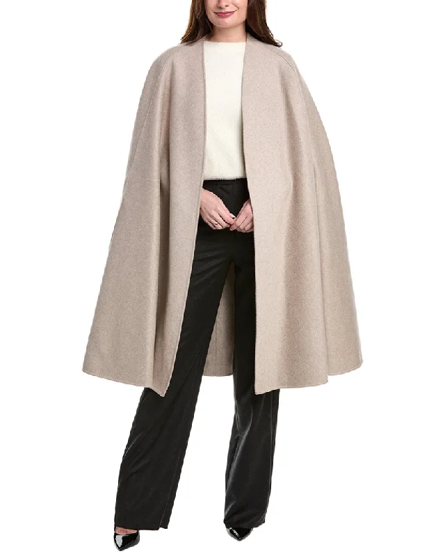 Fashionable Women's Casual Apparel Michael Kors Collection Melton Wool Cape Coat