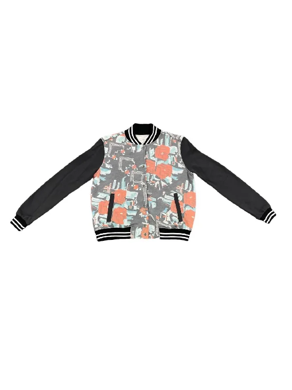 Stylish Women's Outerwear Apparel Camo Bomber In Rose Garden