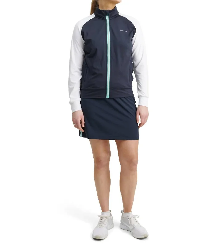 Women's Relaxed Clothes Women Kinloch Midlayer Jacket In Navy White