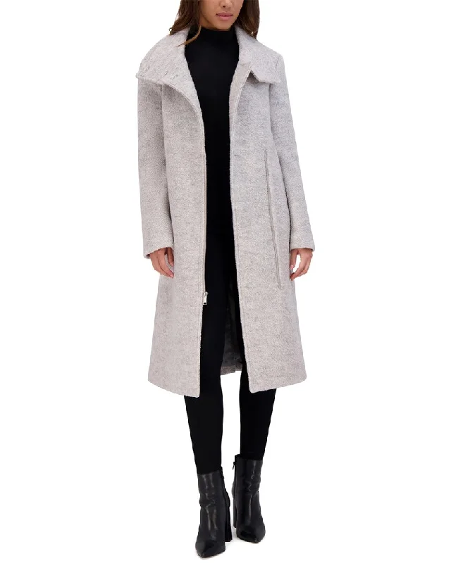 Women's Vacation Outfit Set Andrew Marc Geller Wool-Blend Coat