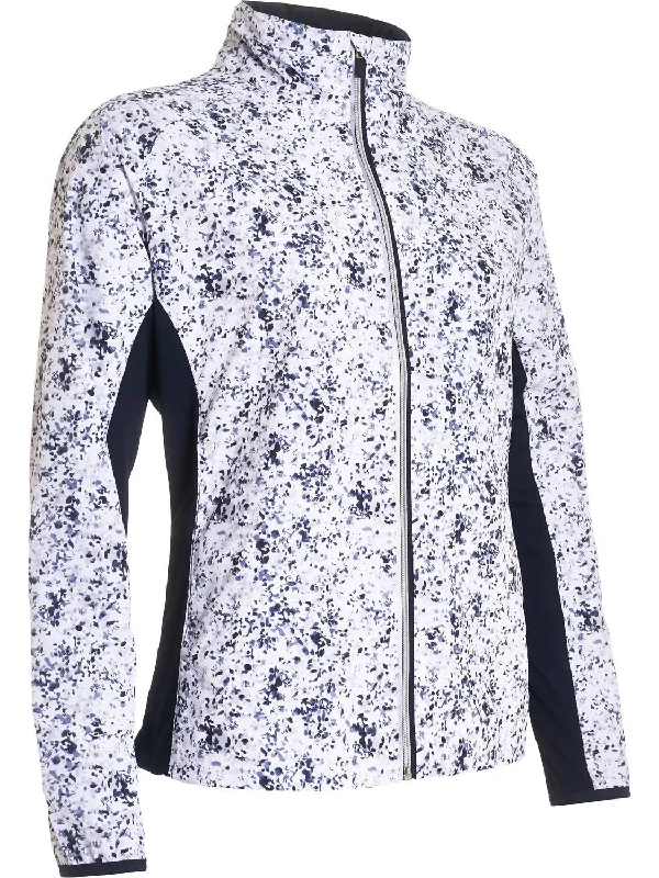 Timeless Women's Clothes Ladies Formby Golf Wind Jacket In Mixed Navy