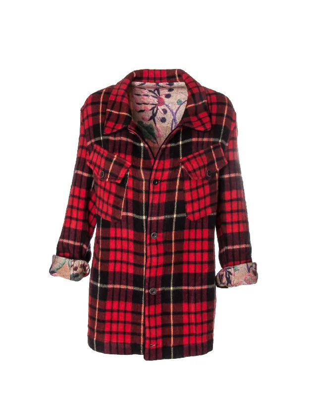 Timeless Women's Apparel Women's Plaid Jacket In Multi