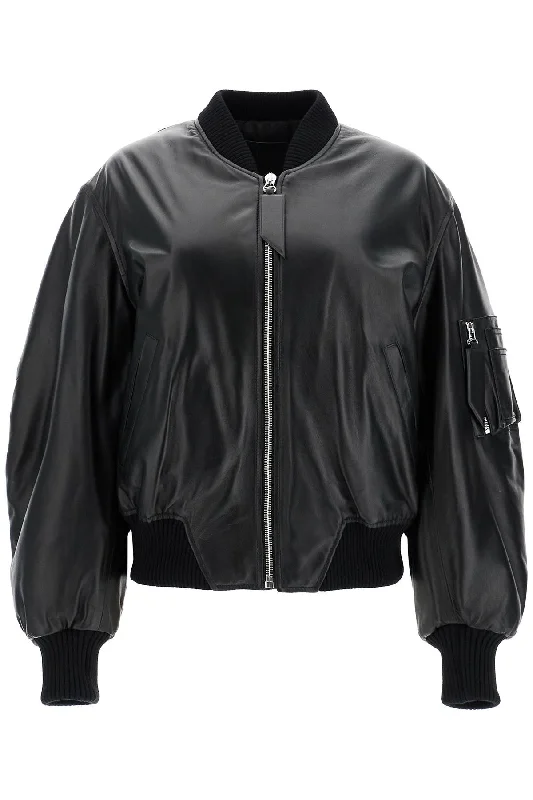 The Fashion Sale You've Been Waiting For Is Here THE ATTICO anja leather bomber jacket