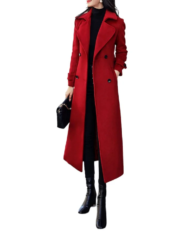 Women's Clothing For Special Occasions RVHSWDS Long Trench Coat