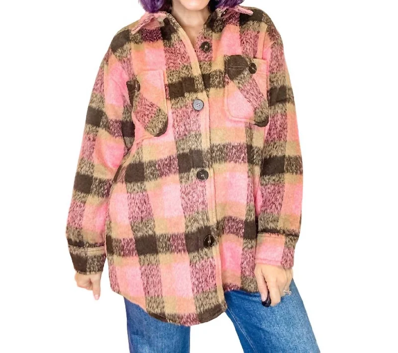 Women's Clothing Rosewood Plaid Jacket - Reg/curvy