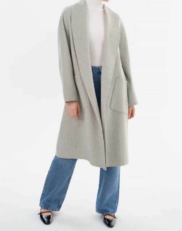 Women's Wedding Apparel Thara Coat In Gray