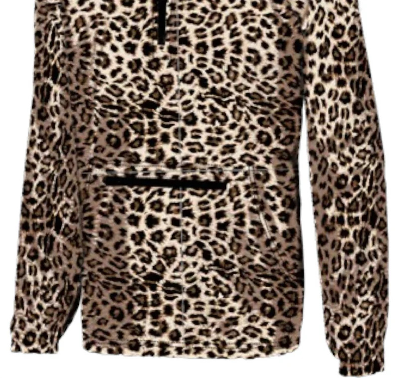 Women's Date Night Outfit Women's Falling In Love Wind Breaker Jacket In Leopard