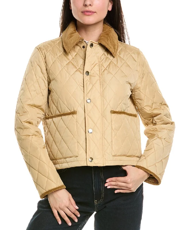 Shop Trendy And Timeless Outfits At Special Prices Burberry Quilted Crop Jacket