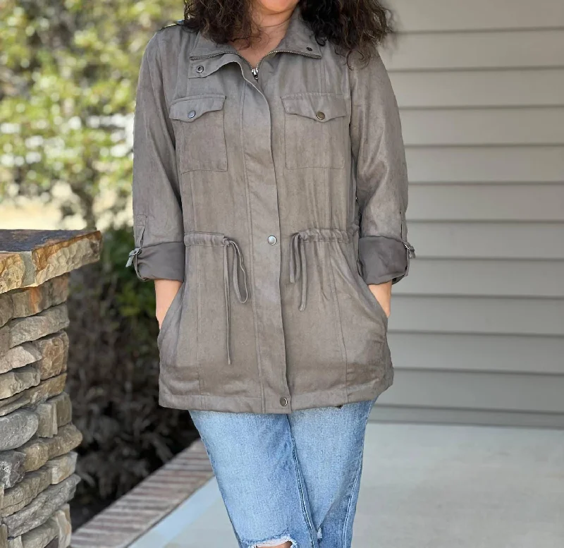 Women's Cozy Clothes Like I Said Jacket In Dark Grey