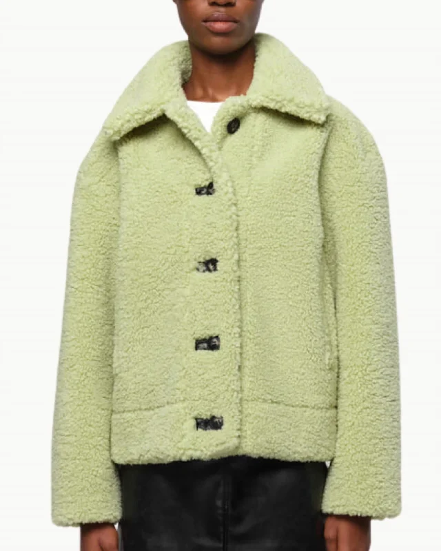 Women's Formal Apparel Charlie Reversible Short Coat In Pistachio