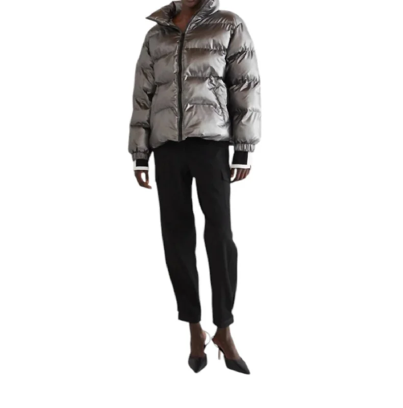 Women's Outerwear Apparel Lyra Puffer Jacket In Pewter