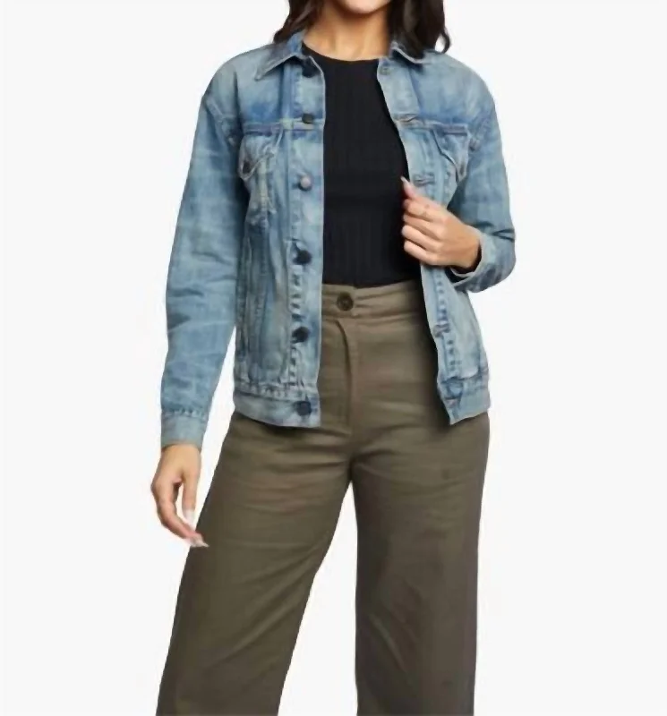 Women's Casual Wear Outfit Merly Jacket In Clean Wash