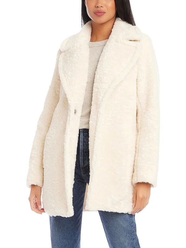 Limited-Time Clothing Sale – Grab Your Favorites Today Womens Sherpa Heavy Faux Fur Coat