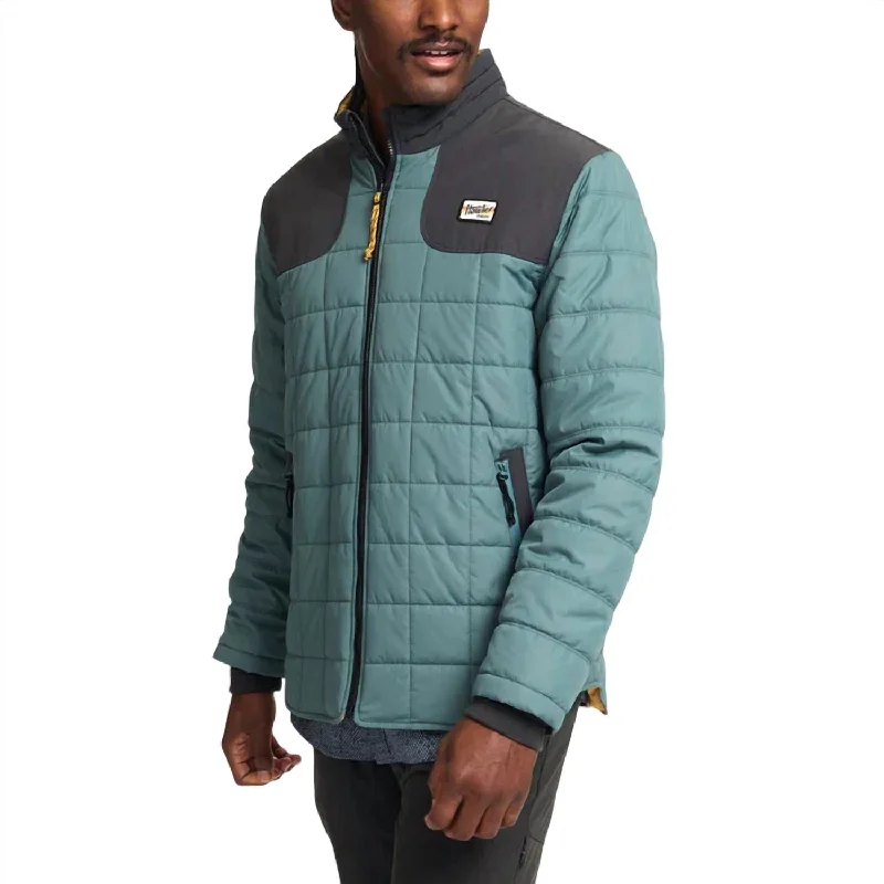 Women's Everyday Apparel Merlin Jacket In Mist Green/petrol