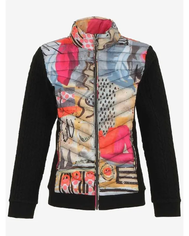 Women's Sporty Clothes Women's Totem Puffer Jacket In Black Multi