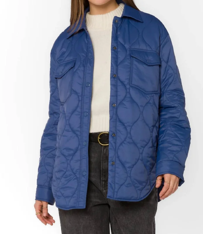 Women's Functional Apparel For Outdoor Activities Bella Puffer Jacket In Deep Cobalt