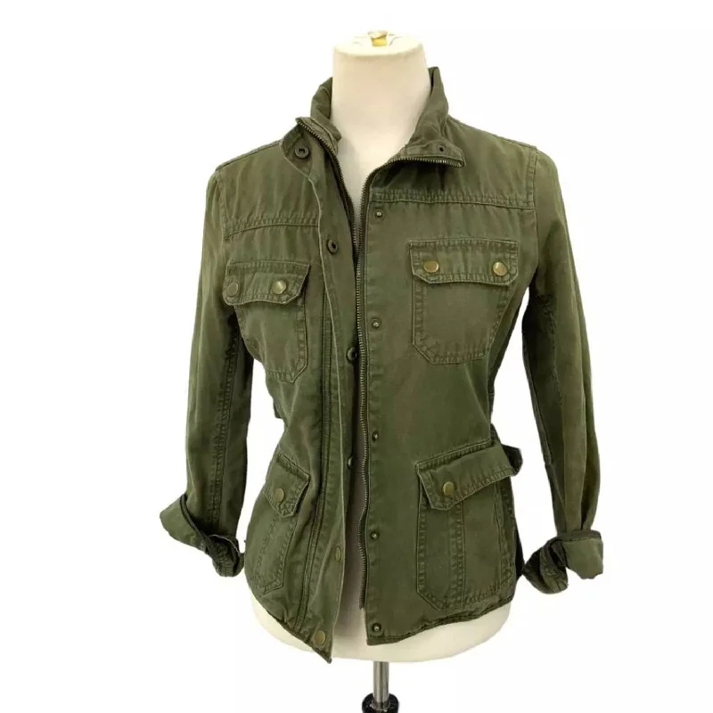 Women's Travel Garments Women's Military Jacket In Green