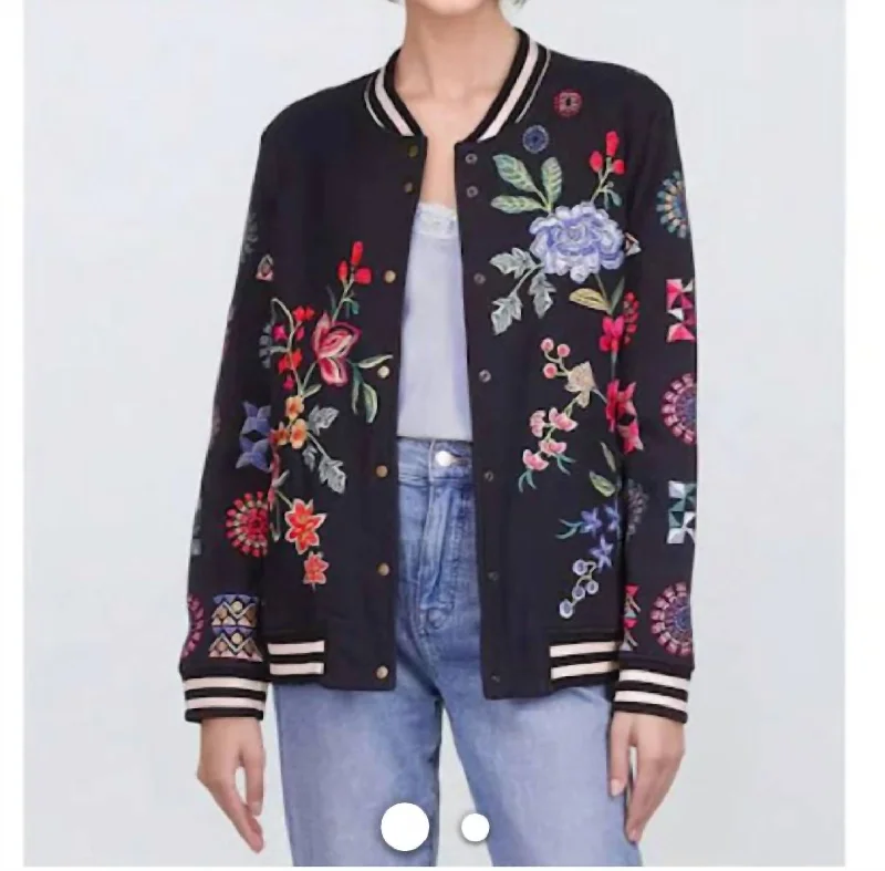 High-End Fashion, Low-End Prices – Don't Miss Out French Terry Bomber Jacket In Black