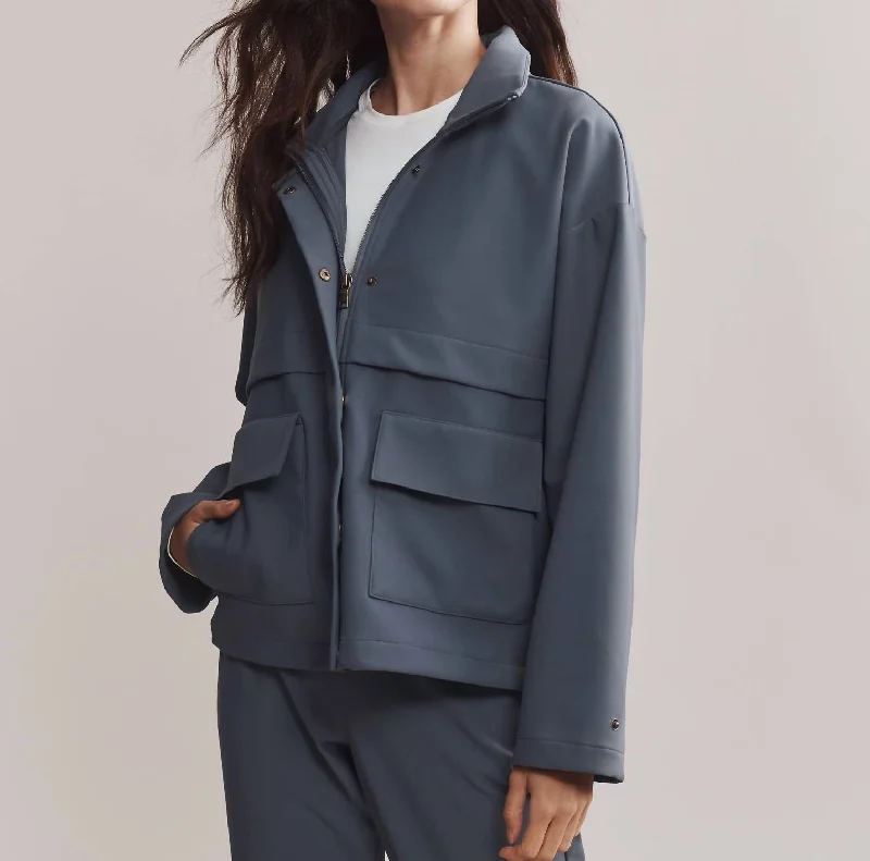 Women's Occasion Wear Clothing Outplay Jacket In Blue Slate