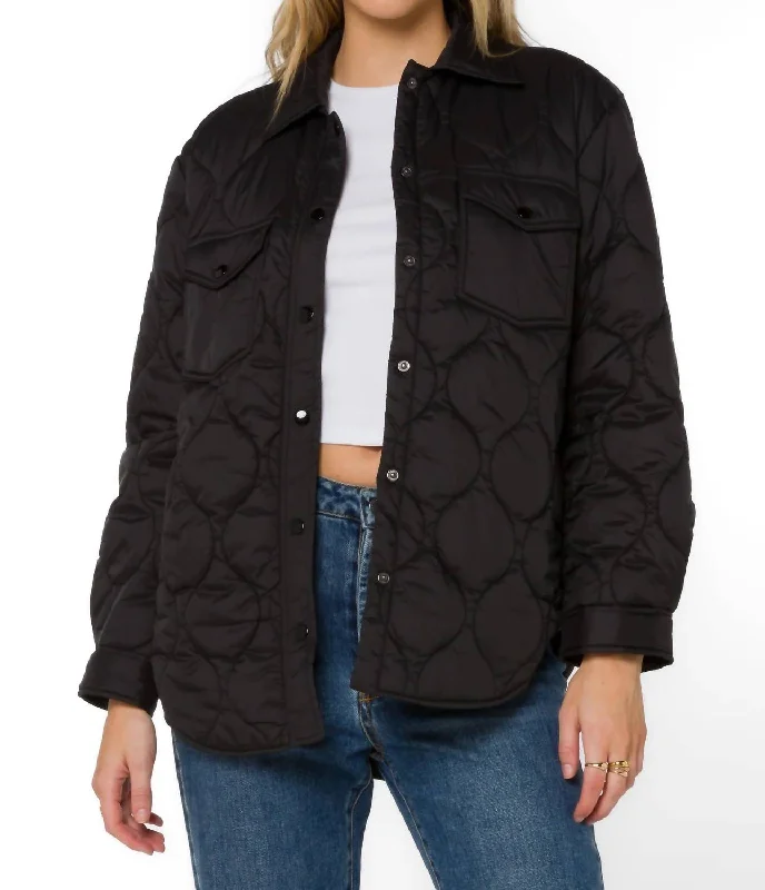 Women's Clothes For Work Events Bella Puffer Jacket In Black