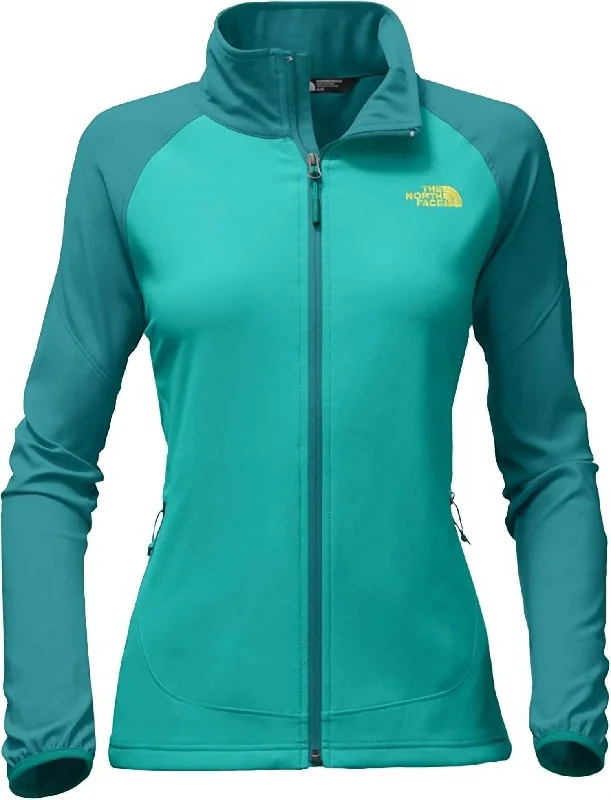 Stylish Fashion Clearance – Last Chance To Save Women's Nimble Jacket In Pool Green/porcelin Green