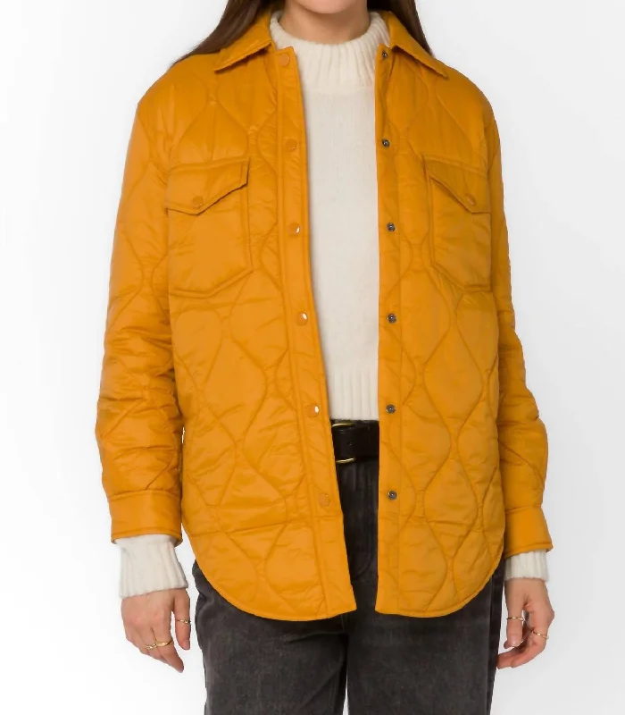 Women's Clothing For Everyday Wear Bella Puffer Jacket In Butterscotch