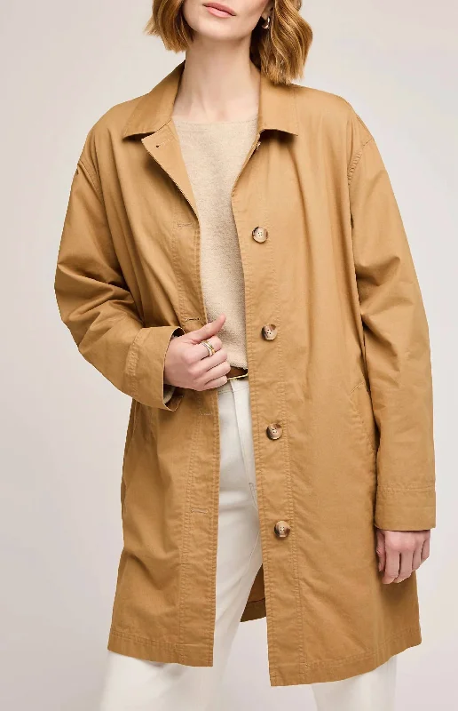 Women's Casual Clothing For Lounging Lark Trench Coat In Brown