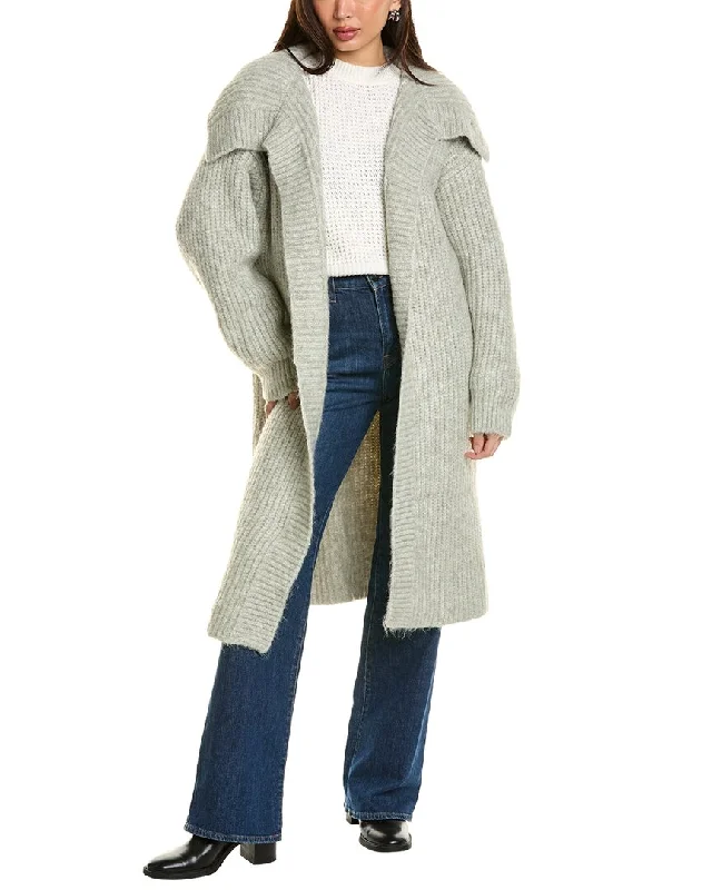 Women's High-Fashion Outfit Beulah Mohair & Wool-Blend Trench Coat